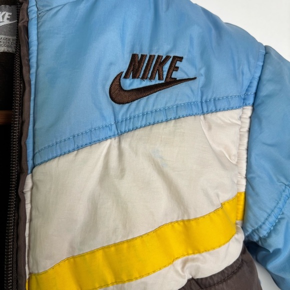 Nike Vintage Puffer Hooded Full Zip Jacket size 4 - Picture 6 of 10